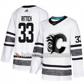 Miesten NHL Calgary Flames Pelipaita David Rittich 33 2019 All-Star Adidas Valkoinen Authentic